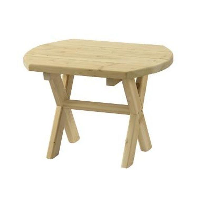 Huntsville Adirondack sidebord - Hvit Sedertre